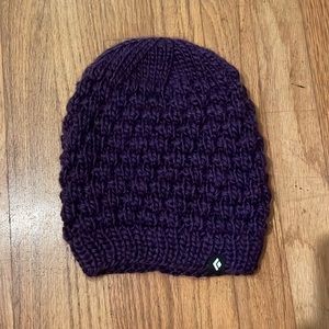 Black Diamond Woven Beanie Hat